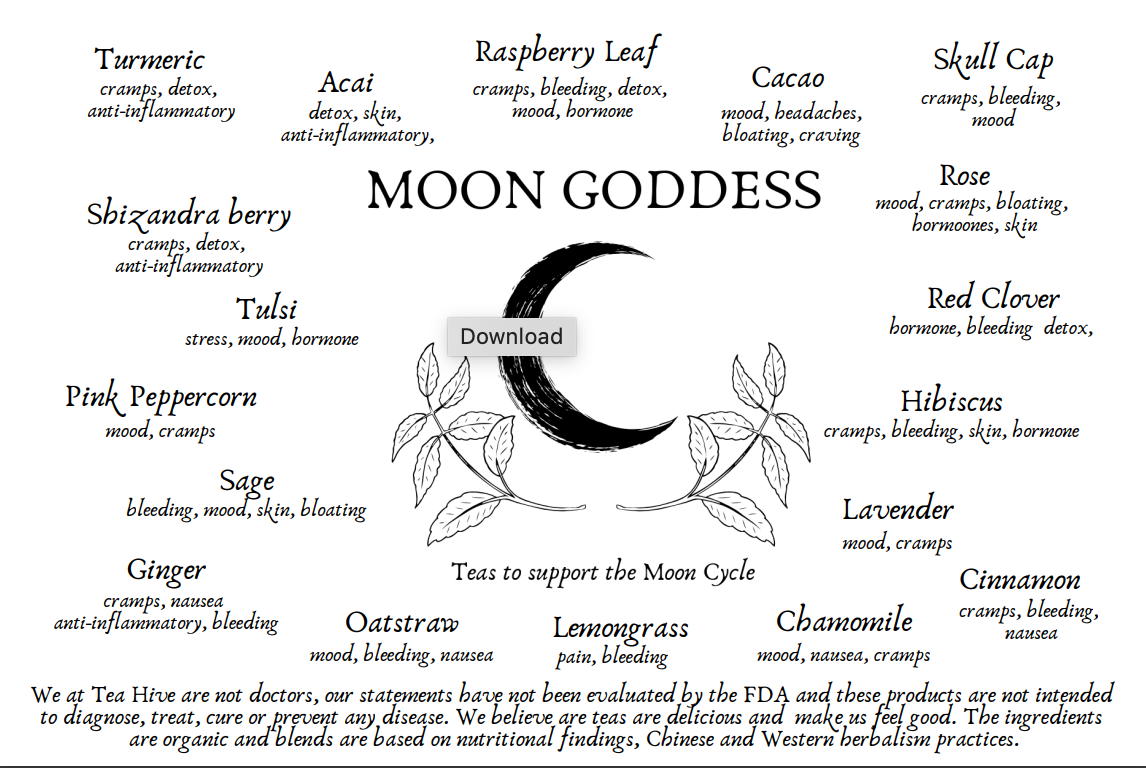 Tea Hive® Moon Goddess Teas